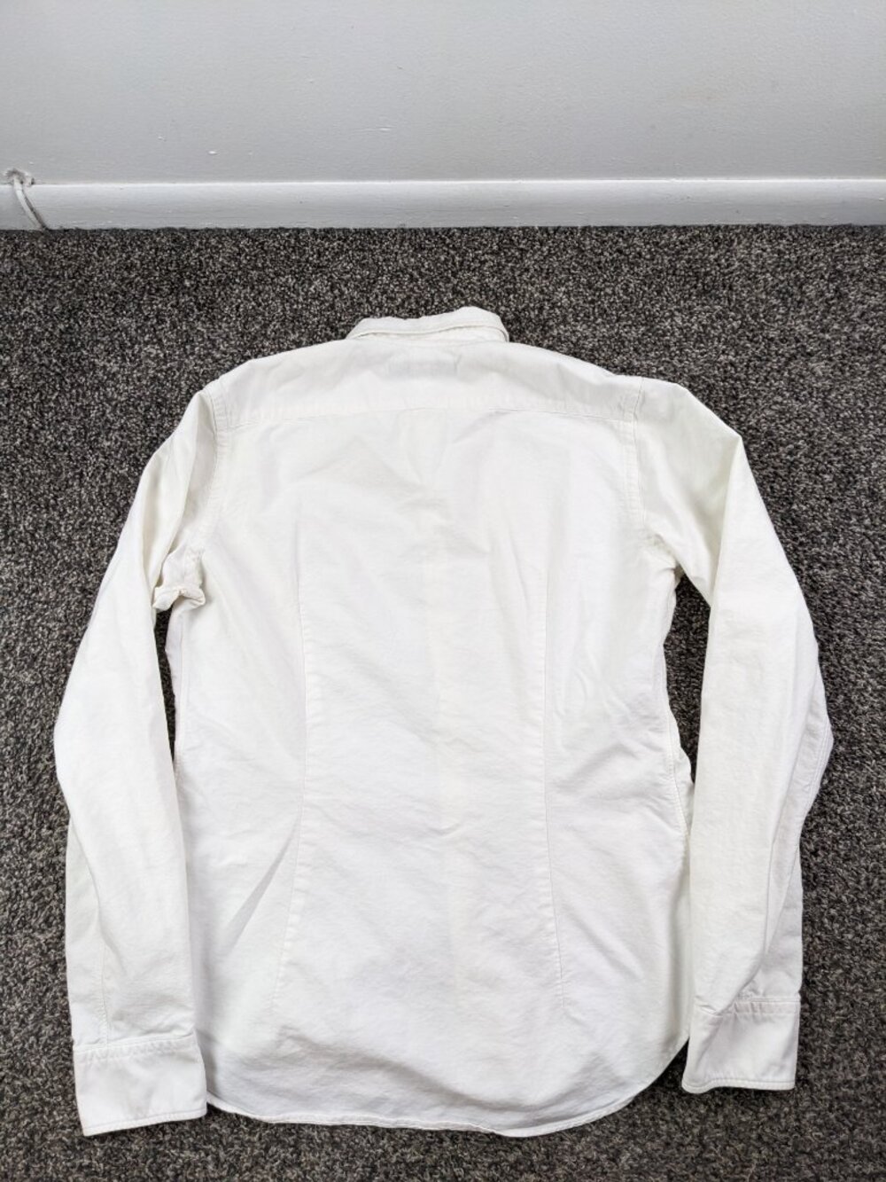 Vintage Ralph Lauren Shirt White Oxford L/S Button Down Womens Size 10 Slim Fit - Picture 5 of 11